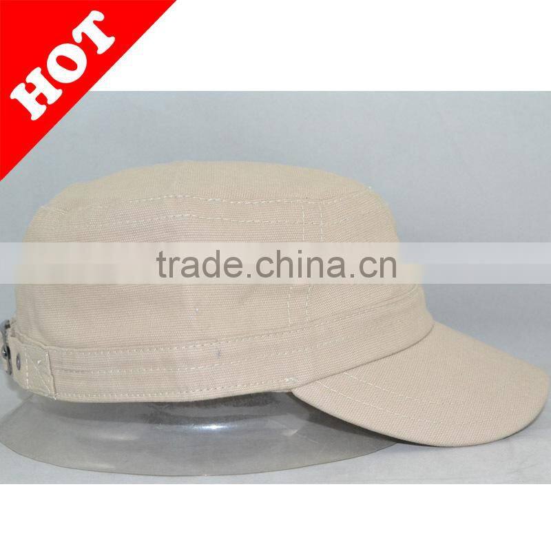 blank flat-top army cap