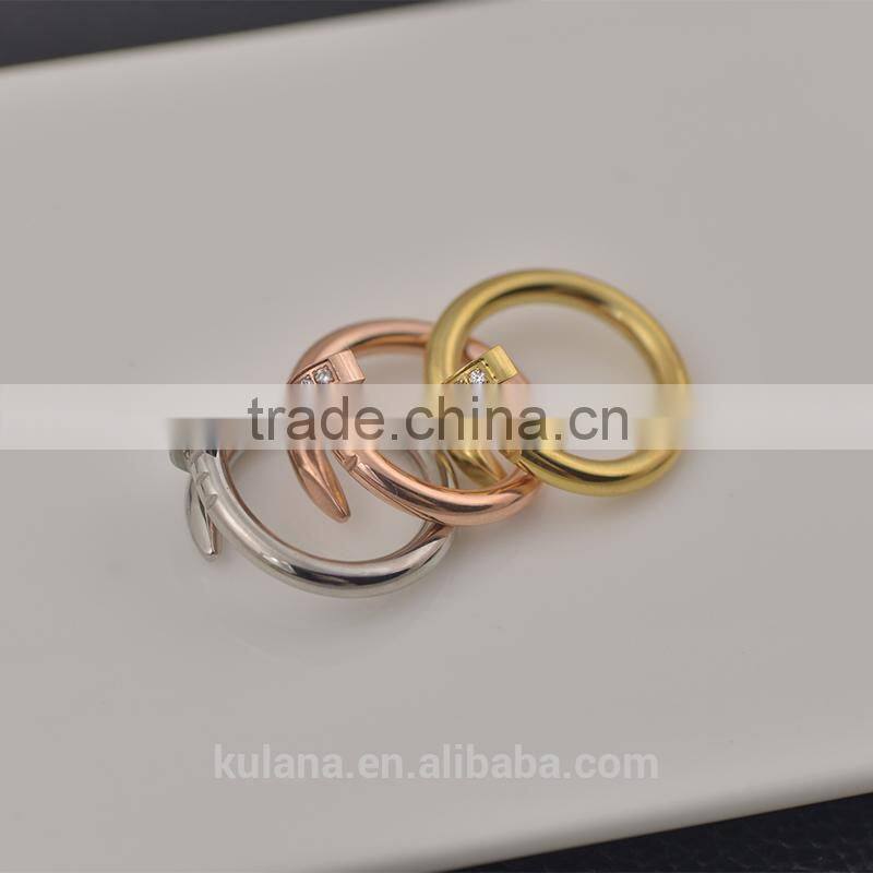 Unique twisted nail engagement rings promise rings