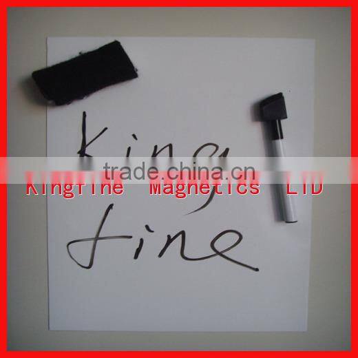 self magnetic sheet with dry wipe film .double side magnetized,soft magnect.all kinds of lamination