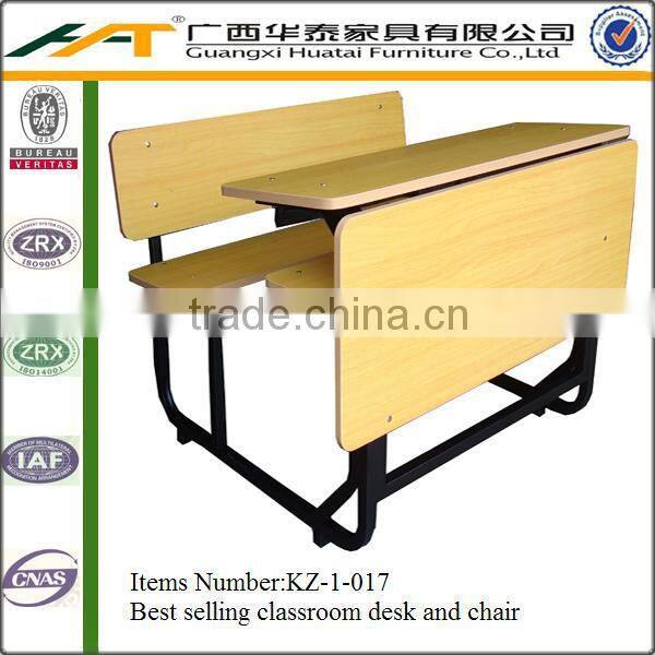 Double School Desk and Chairs School Furniture