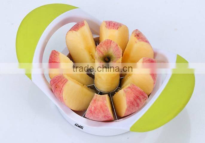 TPR Skidproof Handle Zinc Alloy Apple Slicer Food Slicer Blade