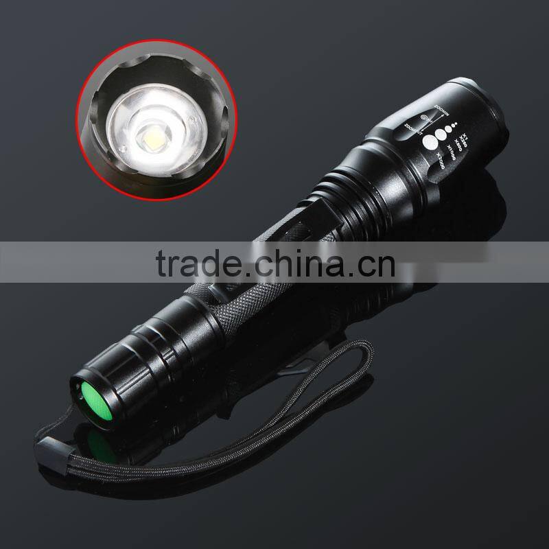 Best Price Adjustable Focus Beam CRE E LED Flashlights Torch 3 Mode