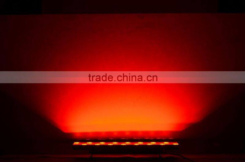 RGBWA good color mixing indoor wall washer light 72x3w