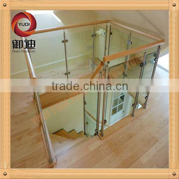 indoor stainless steel glass stairs handrail china supplier