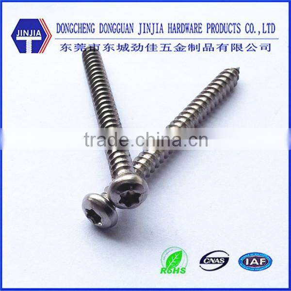 ASME stainless steel 18-8 countersunk torx screw 6#-32*6.3