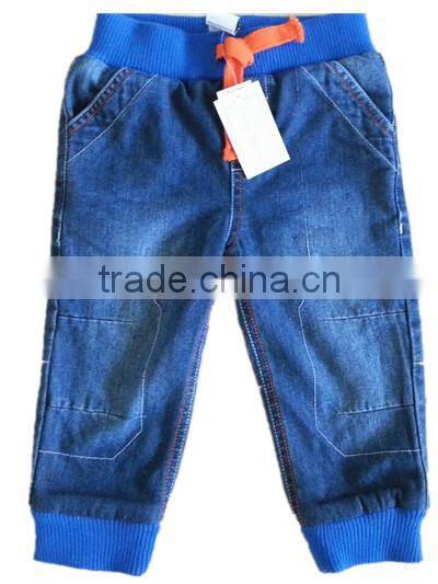 wholesale kids boys fall and winter elastic high waist Children's jeans
