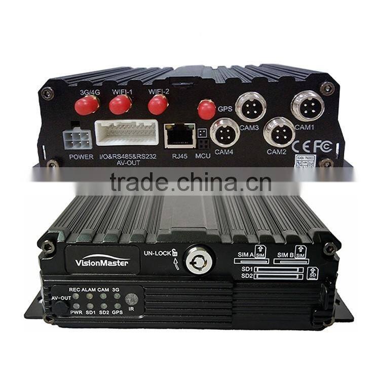 High quality 4 Channel 720P Ahd DVR Kit with 3G WCDMA