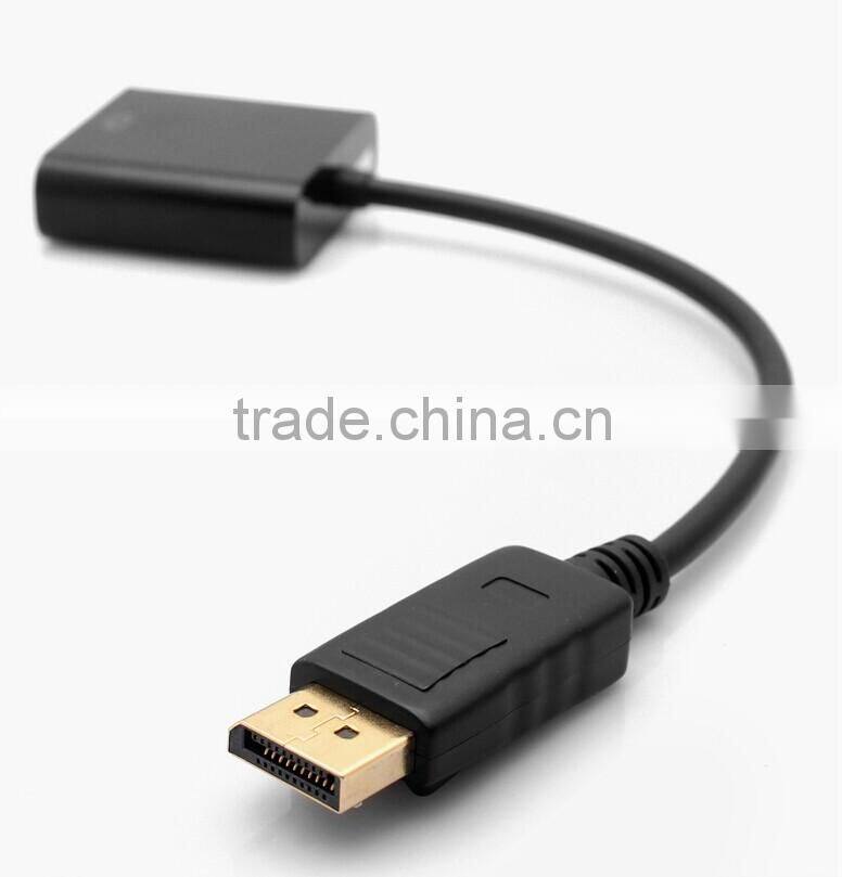 High quality Display Port male to VGA female adapter dp to VGA cable
