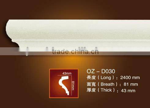 Building material PU carving cornice moulding