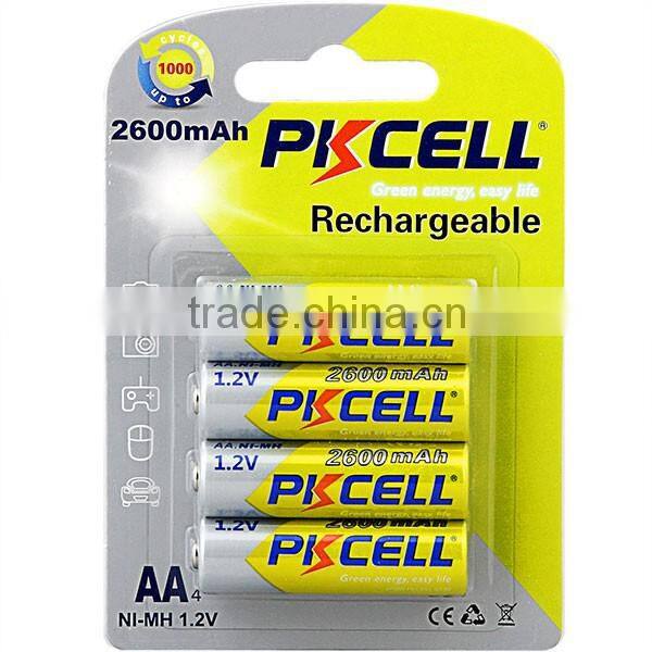 2.4V AA2200mAh NI-MH rechargeable battery pack