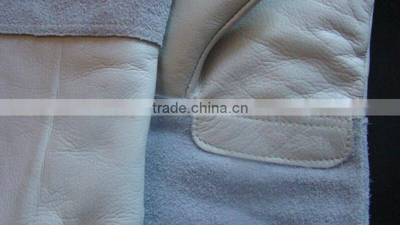 High temperature resistant cowhide glove carbon fiber anti-static gloves