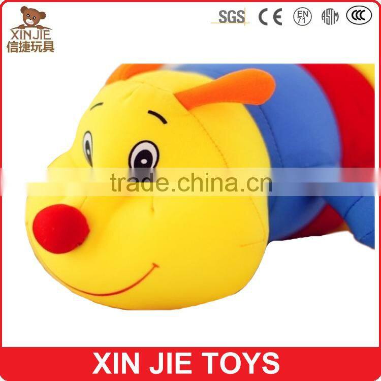 funny big worm plush pillow and cushion for kids