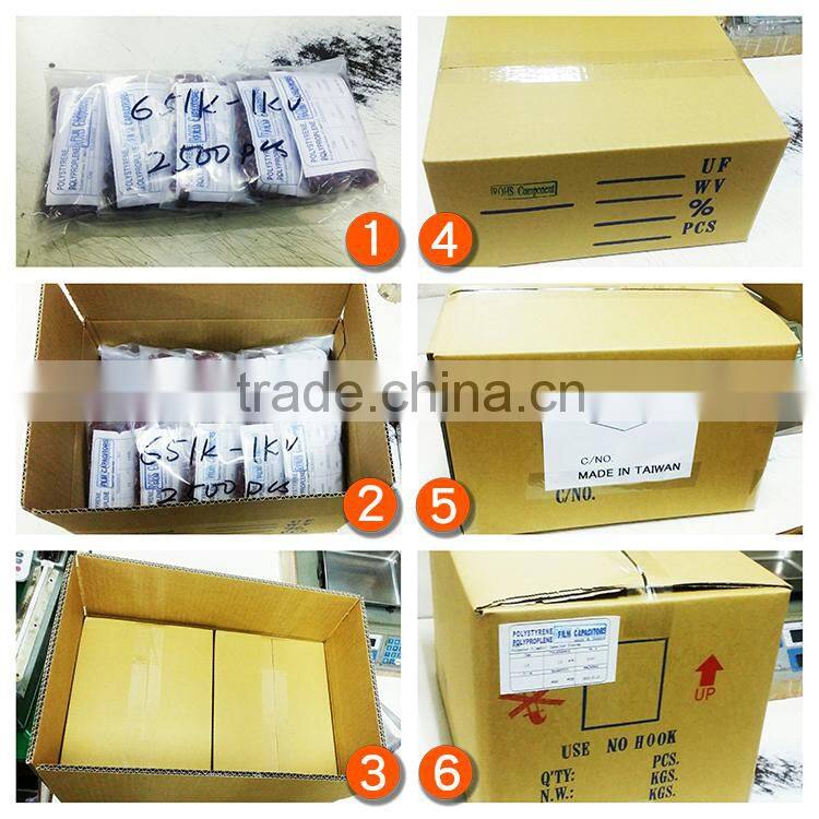 Factory Brand Axial Lead 22PF 50V Polystyrene Film Capacitor