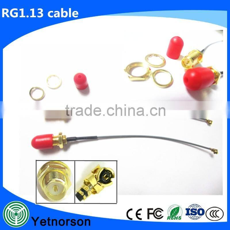 RFJumper Antenna Cable Assembly IPEX / U.FL with SMA Male connector Bulkhead Cable RF Pigtail Cable