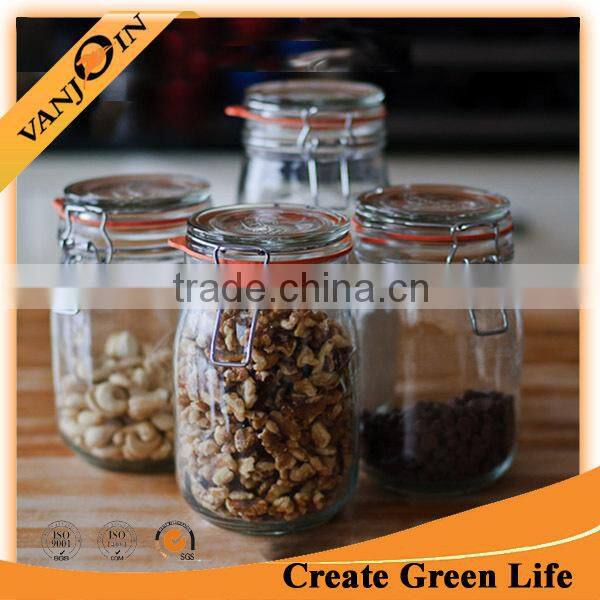 Classic Glass Jar Cliptop Round