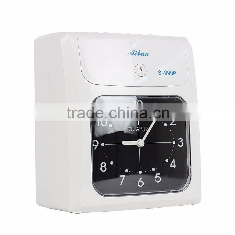 punch card time recording attendance machine