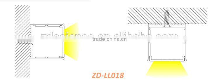 Customized Housing LED Aluminum Profile Decorative LED Wall Lighting Fixture For LED Strip Bar Light