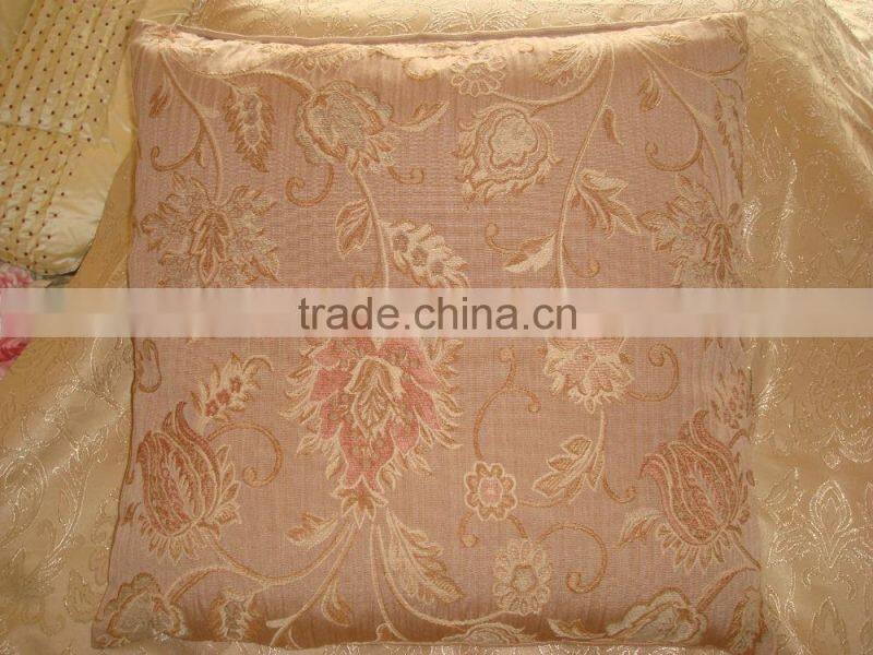 Embroidery chevron linen cushion