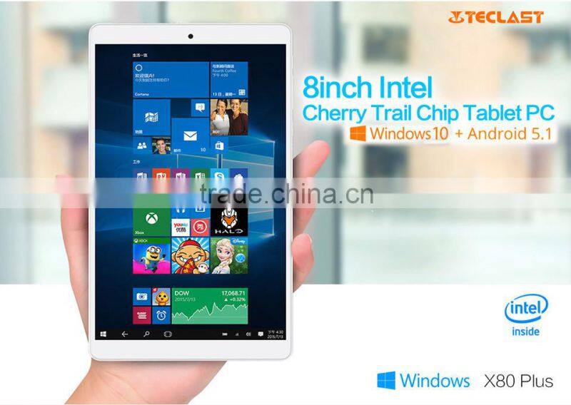8" Plus Dual Boot Tablet PC Intel Atom 5 Z8300 1.44GHz 2GB 32GB WGA IPS Screen Bluetooth 4.0 HDMI Bluetooth 4.0