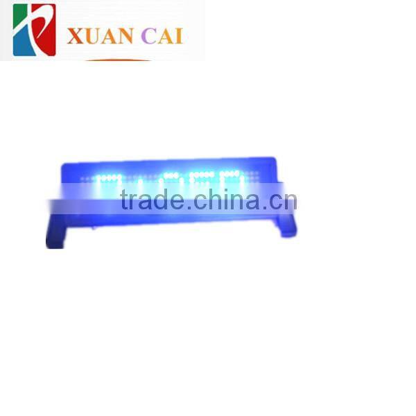 CE approved 12v led Wholesale car message led screen, blue