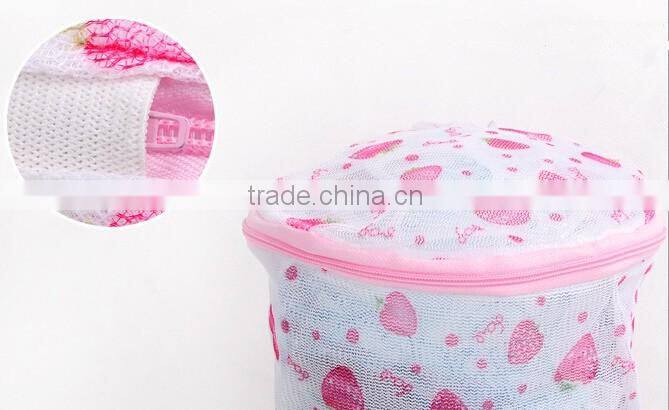 YIWU RODA 100%polyester cylinder printed double mesh washing bag