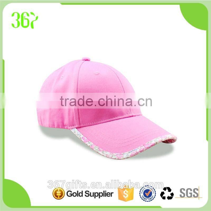 High Quality Overlap Light Weight Baseball Cap Kids Cap for Girls