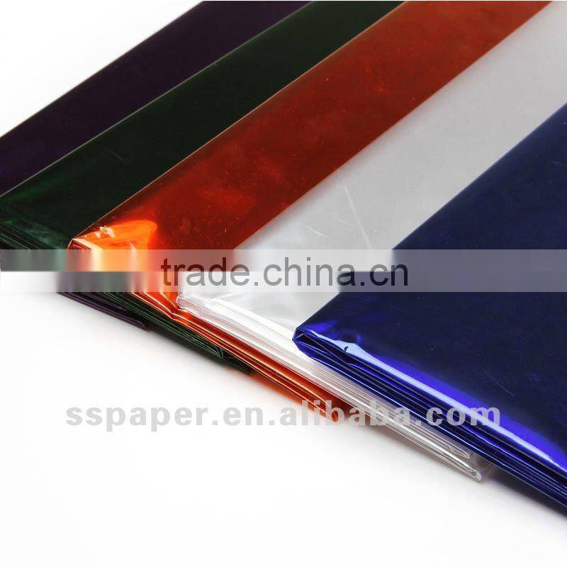 factory direct sell cheap solid color cellophane sheets