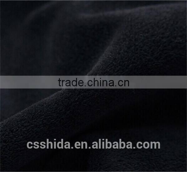 polyester single side yarn dyed brushed sofa velvet fabric