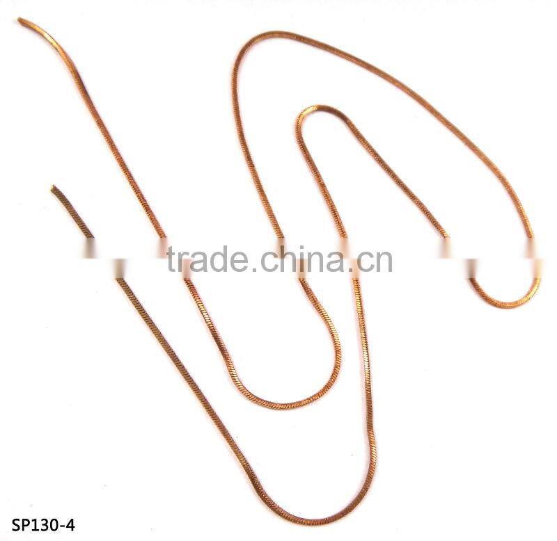 Round Shape Brass Snake Chain for jewelry making