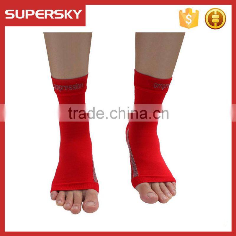 F0023/Compression Foot Sleeve Pair / Breathable Medical Foot Sleeve/ Stretchy Compression ankle Sleeves