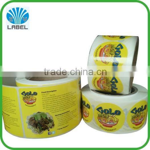 custom high quality sticker for plastic bottles,waterproof adhesive sticker roll for plastic/glass bottles