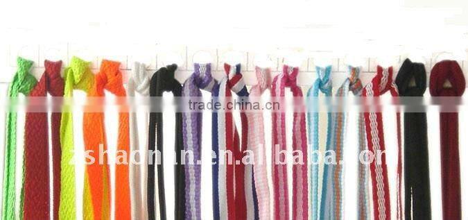 High quality fashion customized flat waxed shoelaces