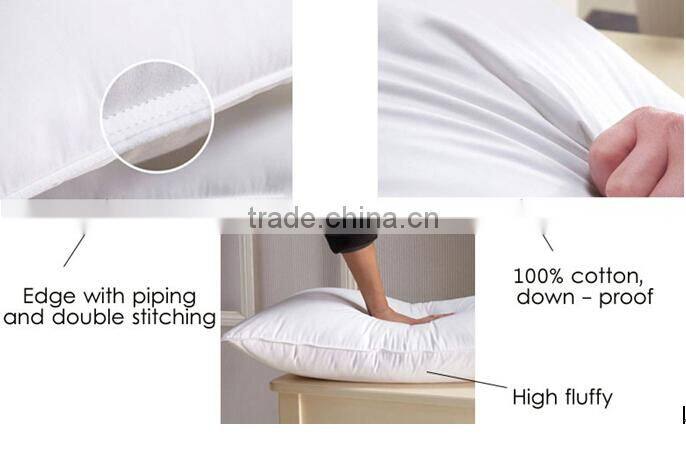 Made in China Hot Selling Wholesale Hotel Duck Down Goose Feather Pillow Inner