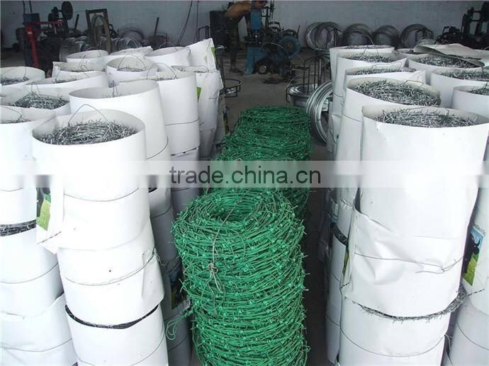 HANQING fence wire barbed wire price per roll(factory &trader) with25000m2 factory