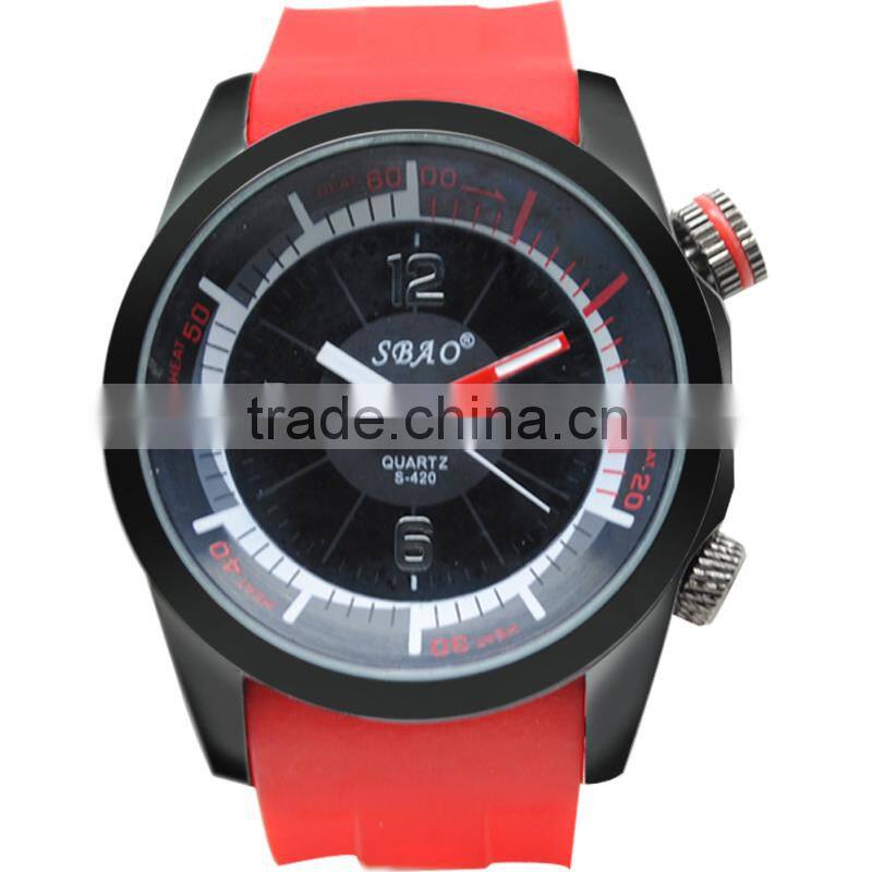 New Trend Silicon Band Big Case Brand Watch Factory China