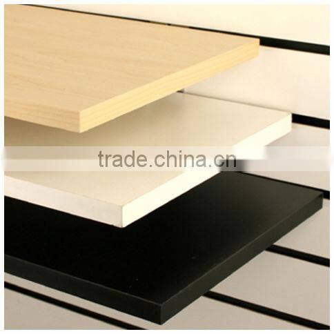 PVC / Melamine faced mdf slatwall aluminum inserts