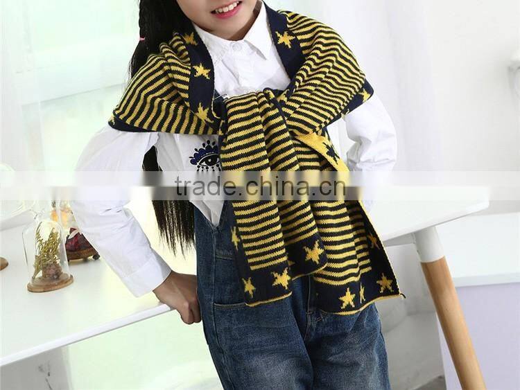 Knitted wool fabric kids scarf wholesale
