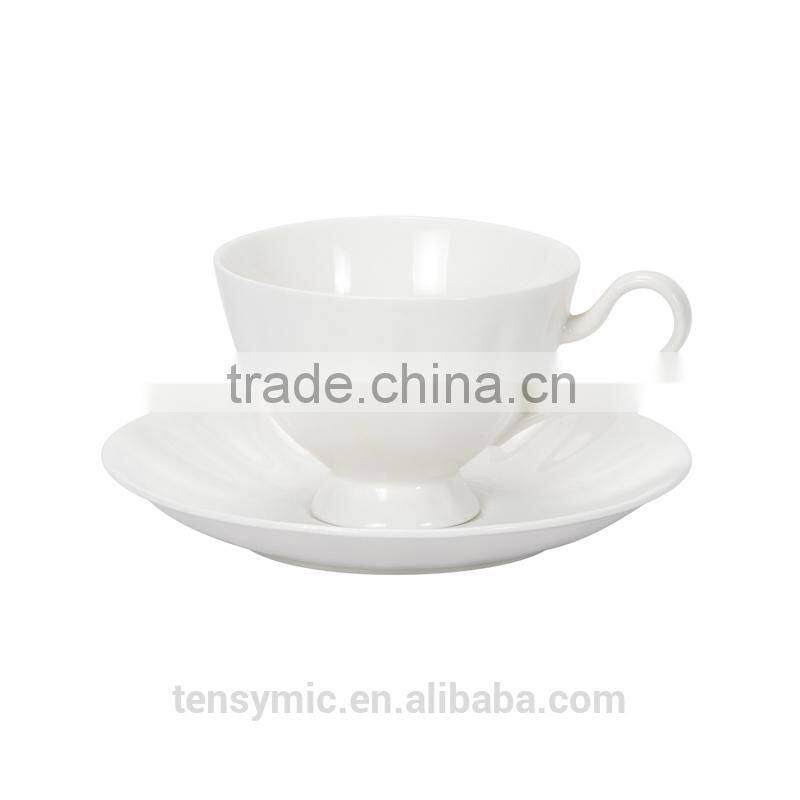 T01101-B Chaozhou Porcelain ceramic tea cup and saucers