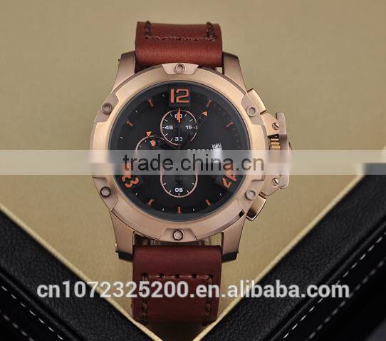 Waterproof Quality men BOSCEN factory direct prices 3ATM water resitant stainless steel man sport watch