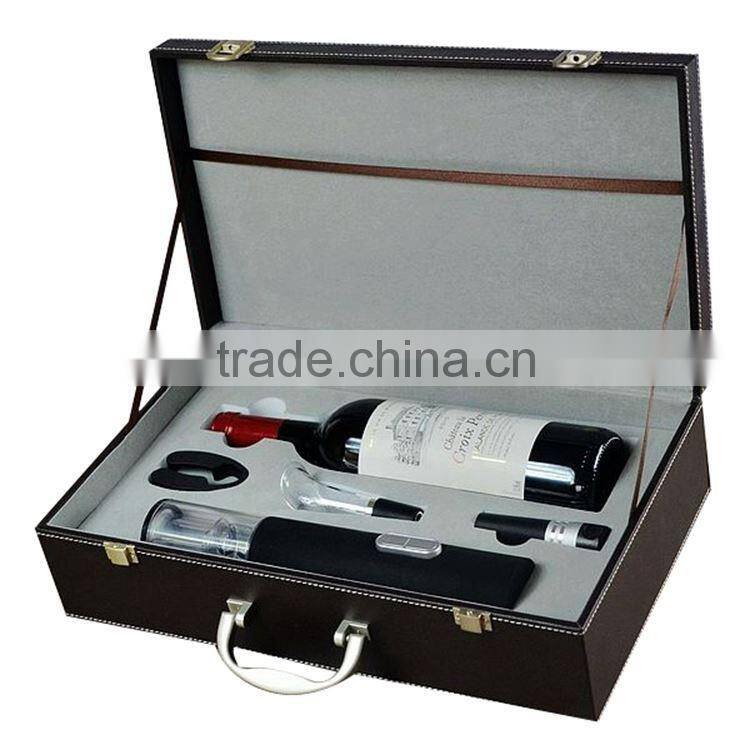 Modern Style Perfect Wine Accessories 3 Piece Wedding Sets With Box