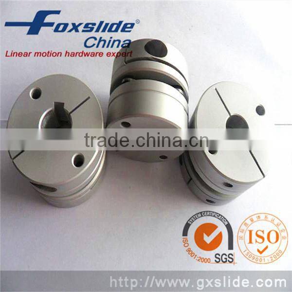 Gear Motor and Ballscrew Shaft Double Disc Couplings With Clamps 12 to 15 mm OD 44x50mm