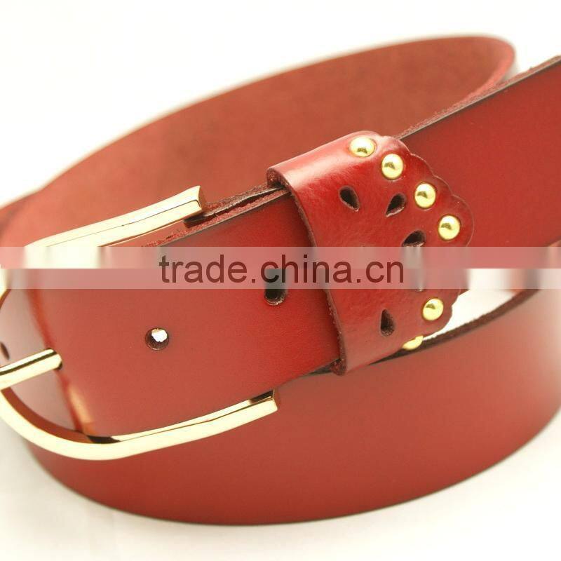 OEM shiny gold plated metal pin buckle 24mm