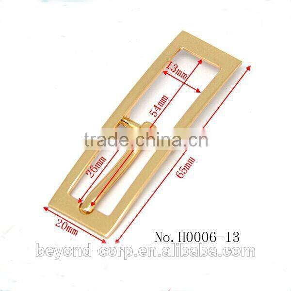 13mm super slim H shape buckle for handbag lady fashion buckle