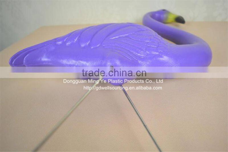 Plastic purple flamingo garden yard and lawn art ornament wedding ceremony decoration animal bird Figurine