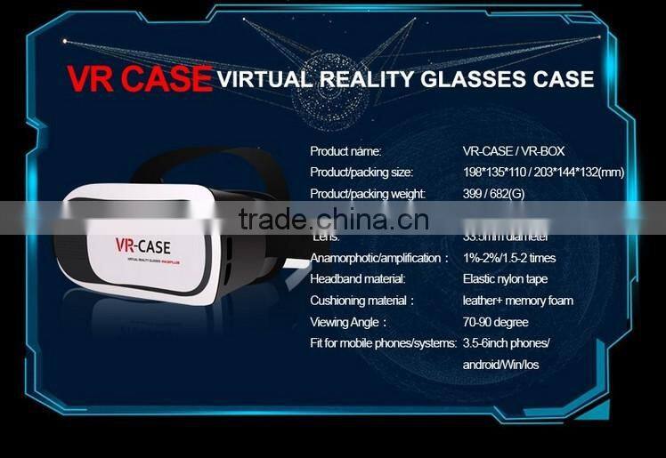 2016 new VR BOX Virtual reality 3D glasses for 3.5 - 6.0 inch Smartphone 3D glasses +Game controllers
