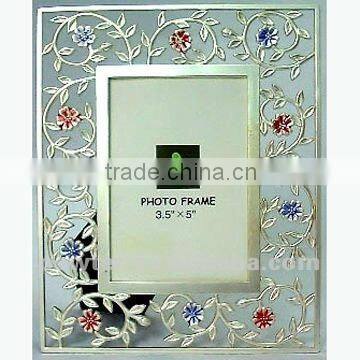 Hollow-out decorative pattern zinc alloy photo frame CQDE1093
