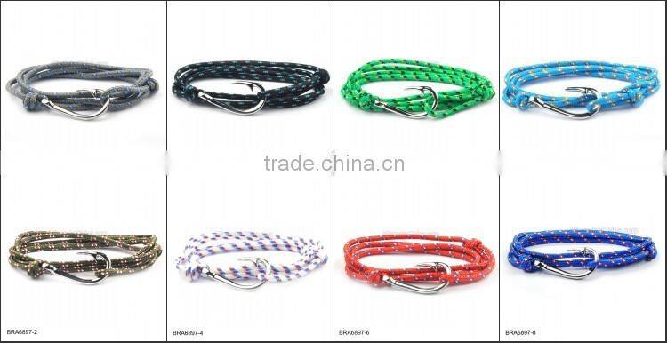 Real Leather Anchor Bracelet For Wholesale