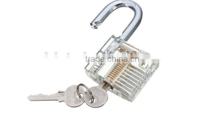 Hot Pick Cutaway Inside View Padlock Lock For Locksmith Practice Training Skill Transparent Practice Padlock