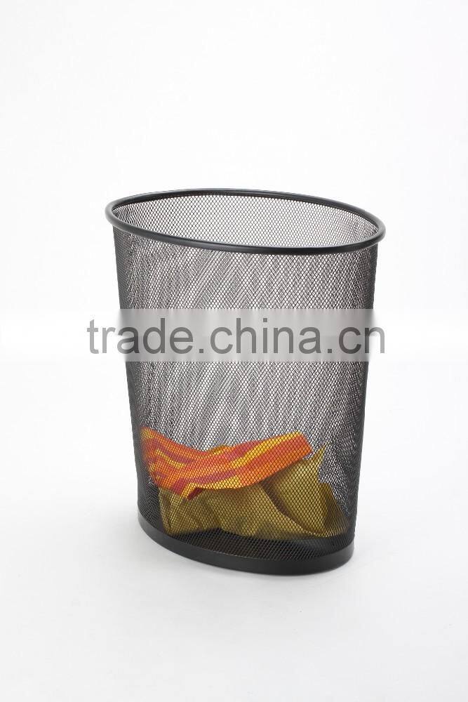 high quality iron office round standing trash can