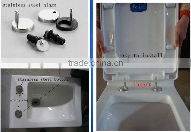 easy install PP toilet cover with metal feet-1055